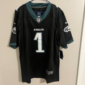 Nike on Field Black Philadelphia Eagles Jalen Hurts NFL Jersey Size L NWT